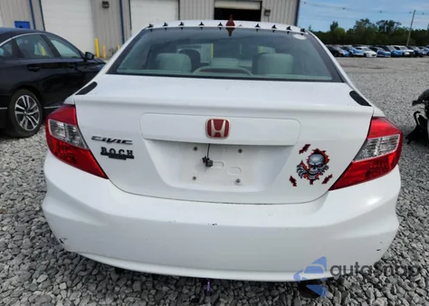 2012 Honda Civic Lx z USA, uszkodzony, nr VIN 2HGFB2F57CH611034